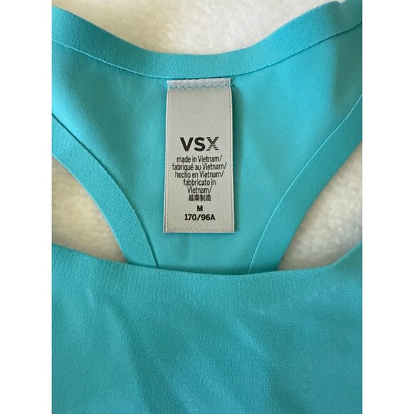 Victoria’s Secret VSX Medium Sport Racerback Tank Top Workout Activewear Teal - Picture 4 of 6